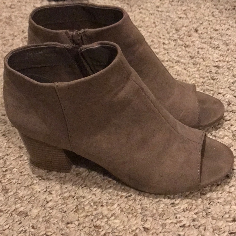 Tan booties